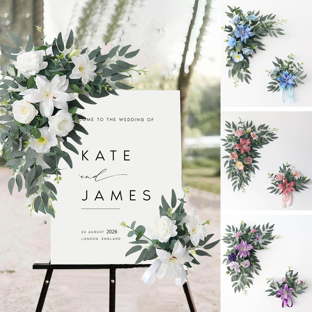 Eucalyptus Preserved - Yannew Country Wedding Welcome Sign Flowers