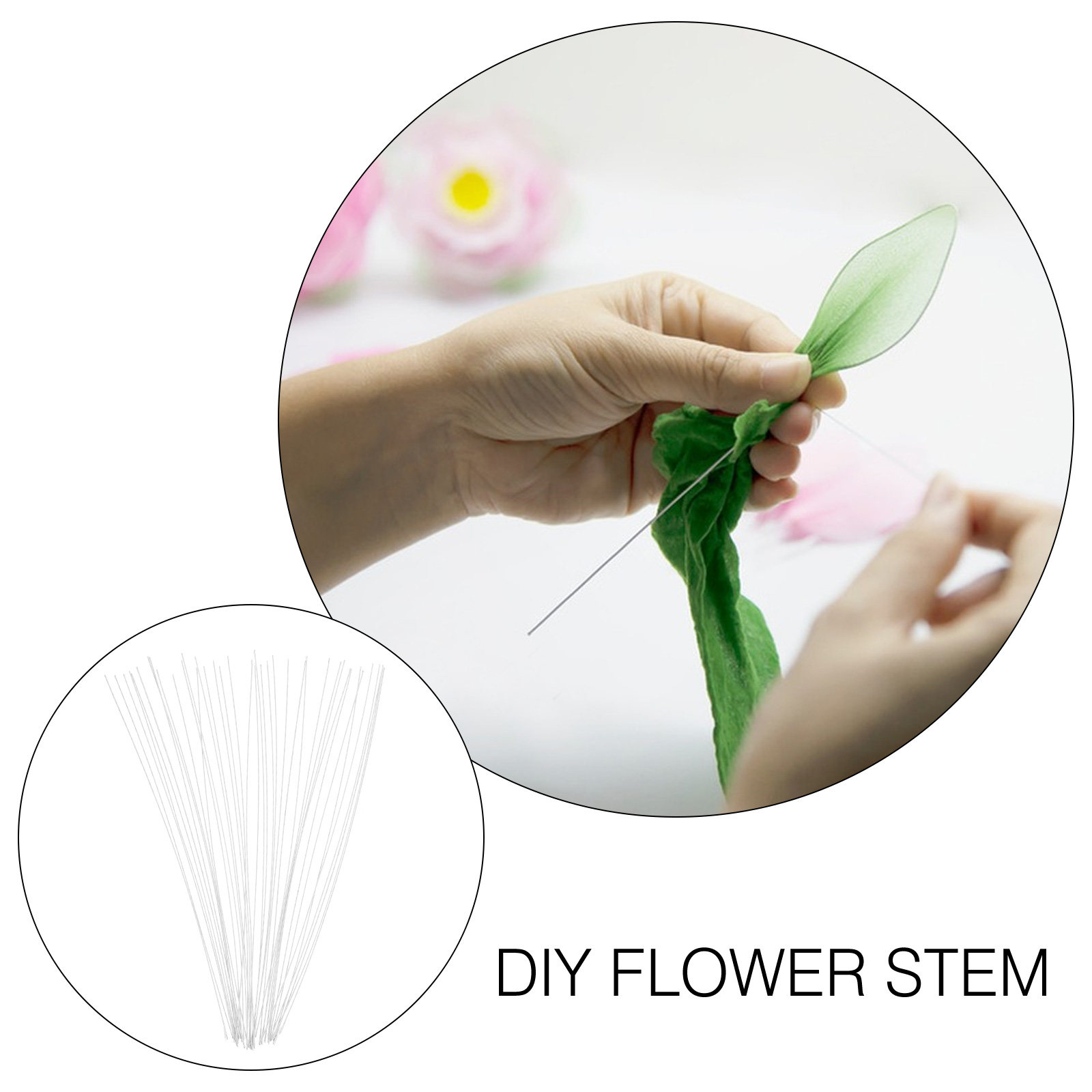 40Pcs Iron Wire Floral Stems S - огляд і ціна Wire Stem Florist